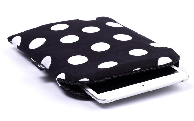 CoverBee Polka dot iPad mini Sleeve - Black Polka