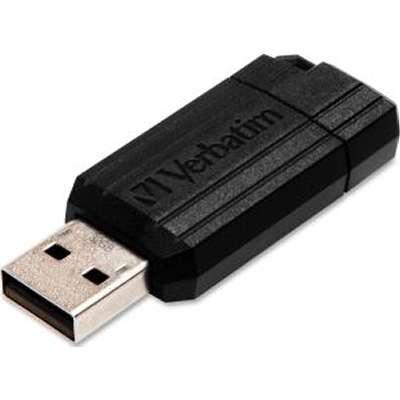 Verbatim 32GB PinStripe USB Flash Drive - Black