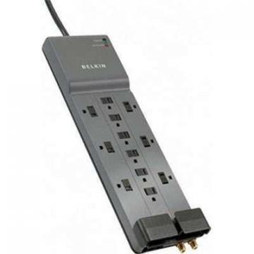 Belkin 12-Outlet Surge Protector with Phone/Coax Protection with 8 ft. Cord