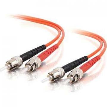 C2G 5m ST-ST 62.5/125 OM1 Duplex Multimode PVC Fiber Optic Cable - Orange