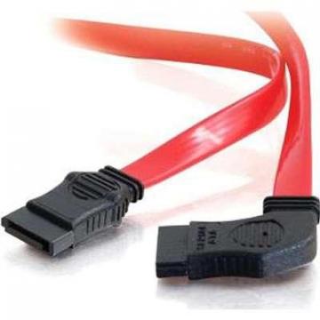 C2G 18" 7-pin 180 to 90 1-Device Side Serial ATA Cable