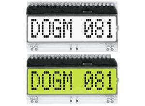 Electronic LCD text module EA DOGM081W-A, 1 x 8, 11.97 mm
