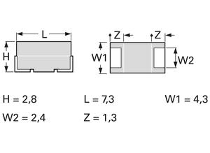 Samsung SMD tantalum capacitor, 220 µF, 10 V, ±10%
