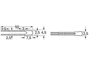 Epcos NTC resistor, 5 kΩ (5K0), 3988 K, 60 mW
