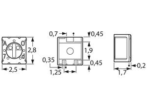 Bourns SMD Cermet trimmer potentiometer, 1 kΩ (1K0), 0.1 W, J-hook