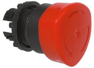 Baco Mushroom head pushbutton, IP 69K, 40 mm, red, latching, rotary release, L22ED01
