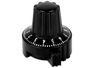 Mentor Locking knob, 6 mm, Plastic, black