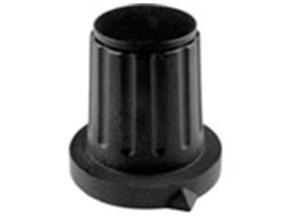 Mentor Rotary knob, 4 mm, Plastic, black 4308.4131