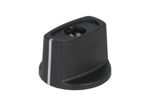 OKW A2423040 Toggle knob, 4 mm, black, with index