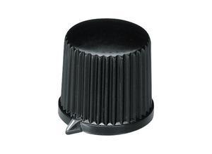OKW A1312560 Rotary knob, 6 mm, Plastic, black