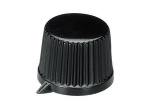 OKW A1613560 Rotary knob, 6 mm, Plastic, black