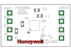 Honeywell Evaluation board, HMC5883L-Eval