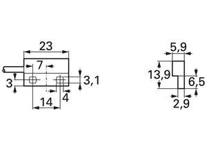 Meder Proximity switch, 20 V·A, NC contact, 0.5 A