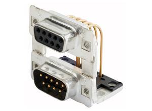 Conec D-Sub high density, Pin strip / pin strip, 37-/37-pole, Solder pin