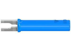 Multi-Contact Laboratory cable lug adapter, 4 mm, blue, CAT II