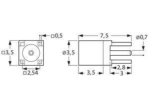 Telegärtner Coaxial panel-mounted socket, MMCX, 50 Ω (50R), Straight