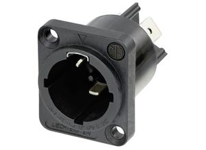 Neutrik Appliance inlet connector, 3 pole, Power-In, 16 A/250 V, tab terminals