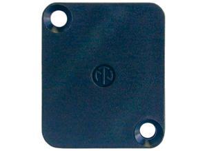 Neutrik Cover plate for XLR panel-mount connector, black, 16 A, Plastic
