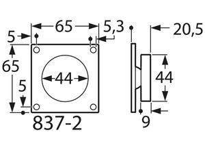 EffEff 837-2, panel for solenoid types 837A and 837/839U