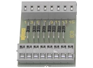 Wago 289-101, open gate with 1N4007 diodes