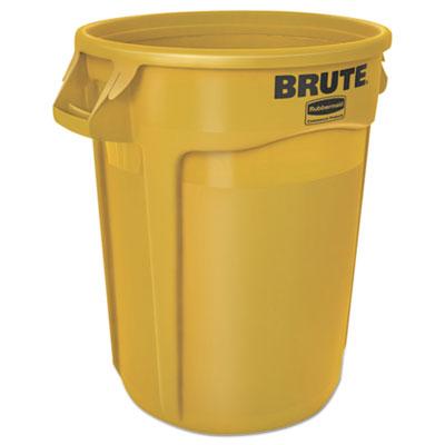 Rubbermaid 2610YELCT Commercial Vented Round Brute Container