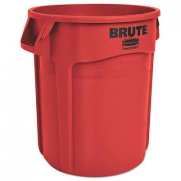 Rubbermaid 2620REDCT Commercial Vented Round Brute Container