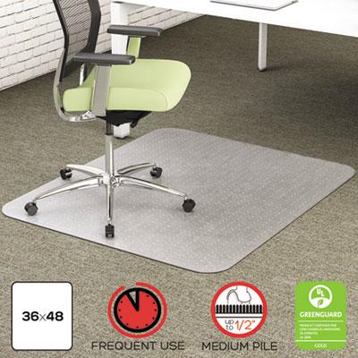 deflecto CM1K142PET EnvironMat 100% Recycled Anytime Use Chair Mat