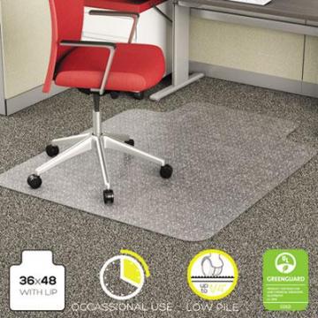 deflecto CM11112 EconoMat Occasional Use Chair Mat for Commercial Flat Pile Carpeting