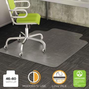 deflecto CM13433F DuraMat Moderate Use Chair Mat for Low Pile Carpeting