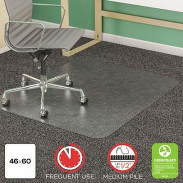 deflecto CM14443F SuperMat Frequent Use Chair Mat for Medium Pile Carpeting