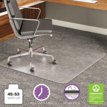deflecto CM17233 ExecuMat Intensive All Day Use Chair Mat for Plush High Pile Carpeting
