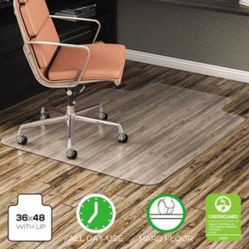 deflecto CM21112 EconoMat Non-Studded All Day Use Chairmat for Hard Floors