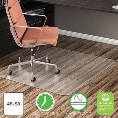 deflecto CM21242COM EconoMat Non-Studded All Day Use Chairmat for Hard Floors