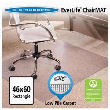 ES Robbins 128371 EverLife Moderate Use Chair Mat for Low Pile Carpet