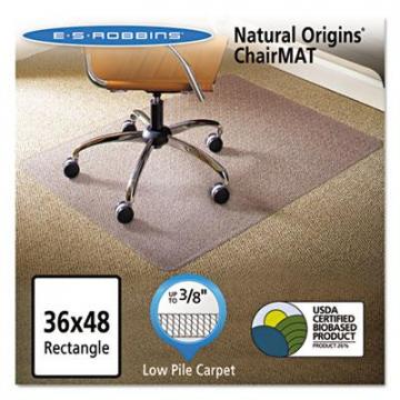 ES Robbins 141028 Natural Origins Biobased Chair Mat for Carpet
