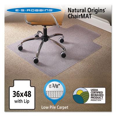 ES Robbins 141032 Natural Origins Biobased Chair Mat for Carpet