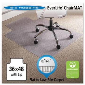 ES Robbins 120023 EverLife Light Use Chair Mat for Flat Pile Carpet