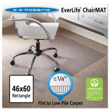 ES Robbins 120321 EverLife Light Use Chair Mat for Flat Pile Carpet
