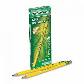 Dixon 13308 Ticonderoga Beginners Woodcase Pencil with Microban