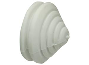 fastpoint Stepped cable gland, PVC, white