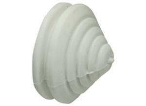 fastpoint Stepped cable gland, PVC, white