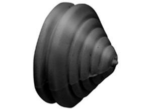 fastpoint Stepped cable gland, PVC, black