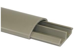 Kleinhuis Floor cable duct with divider , 18 x 75 mm, gray