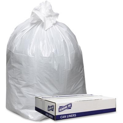 Genuine Joe 3858W Extra Heavy-duty White Trash Can Liners