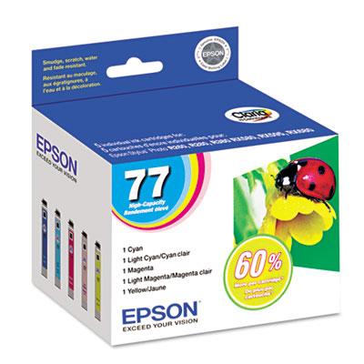 Epson T077920 Cyan; Light Cyan; Light Magenta; Magenta; Yellow Ink Cartridge