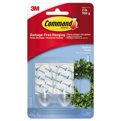 3M Command 17091CLRES Clear Hooks and Strips