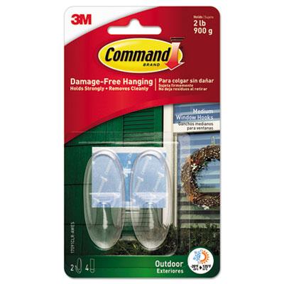 3M Command 17091CLRAWES All Weather Hooks and Strips