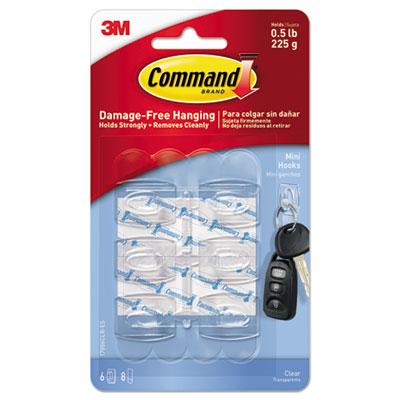 3M Command 17006CLRES Clear Hooks and Strips