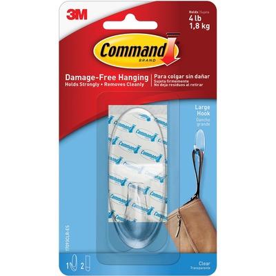 3M Command 17093CLRES Large Clear Hanging Hooks