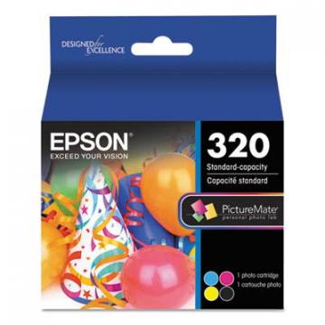 Epson T320P Black; Cyan; Magenta; Yellow Ink/Paper Combo Cartridge